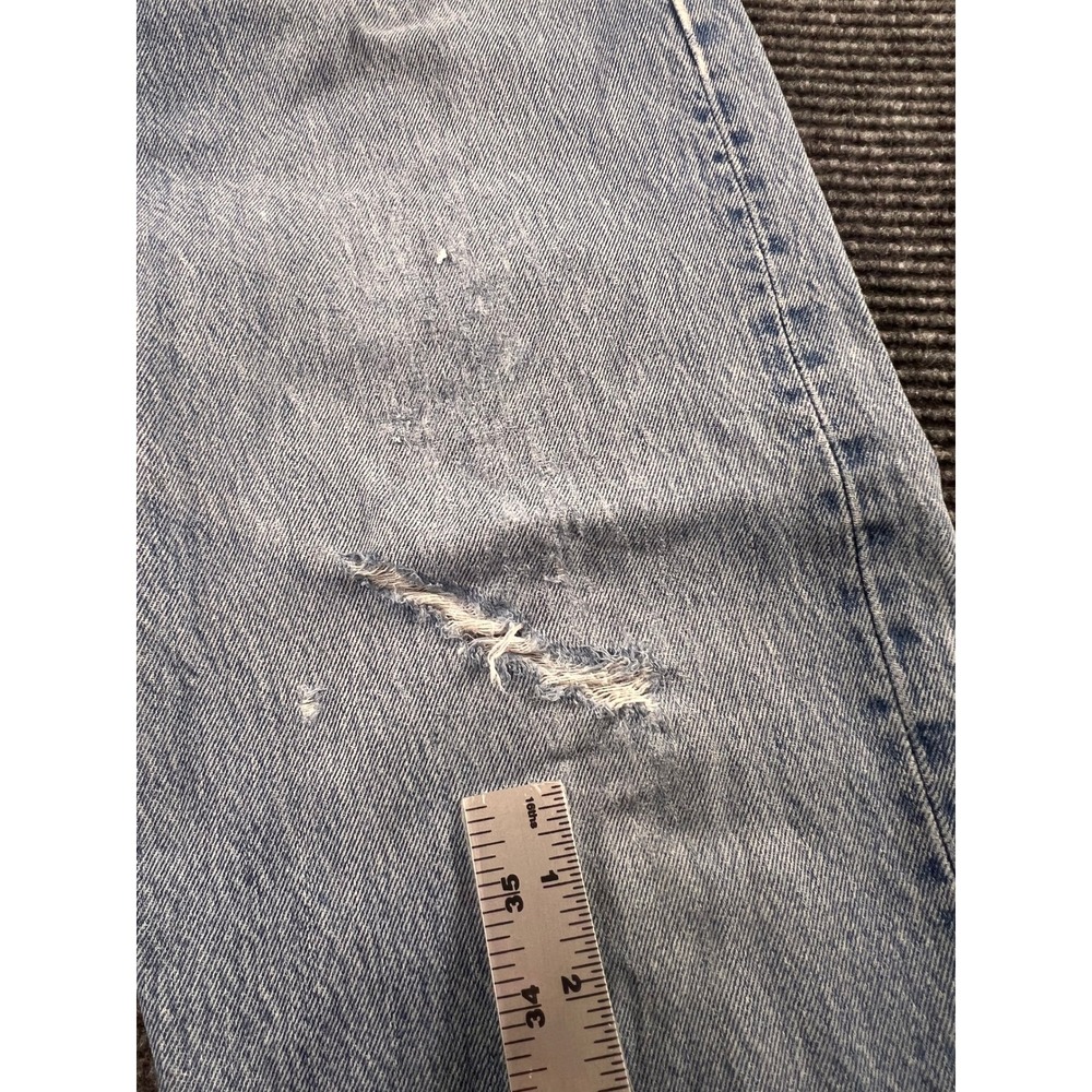 Vintage Levi's 501 XX Jeans Mens 38x32 Button Fly Distressed USA Made Light Wash - Picture 15 of 16